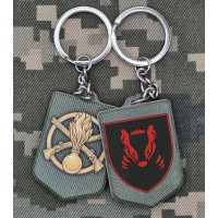 Брелок 41 ОМБр старий шеврон варіант полімер